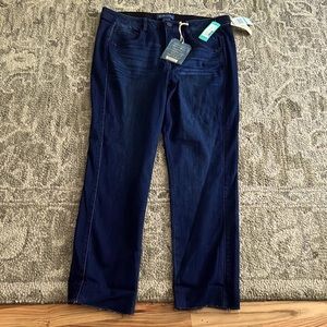 New with tags Democracy Elinor Slim Straight Crop Jeans - Indigo, Size 16